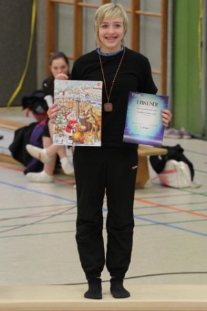 Bei den Jugendturnerinnen C (Jutu C) gelang Lisa-Marie Grauel der Sprung auf den dritten Rang. Bei den Jugendturnerinnen C (Jutu C) gelang Lisa-Marie Grauel der Sprung auf den dritten Rang.