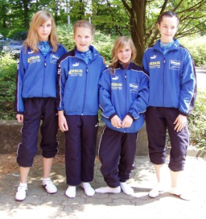 WK-3 der 1993 bis 1995 geborenen v. l. Witta Blum, Alina Heupel, Alexandra Schmol und Carina Hagedorn. WK-3 der 1993 bis 1995 geborenen v. l. Witta Blum, Alina Heupel, Alexandra Schmol und Carina Hagedorn.