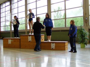 Siegerehrung für den dritter Platz (Juti C) für Katharina Hanke. Siegerehrung für den dritter Platz (Juti C) für Katharina Hanke.